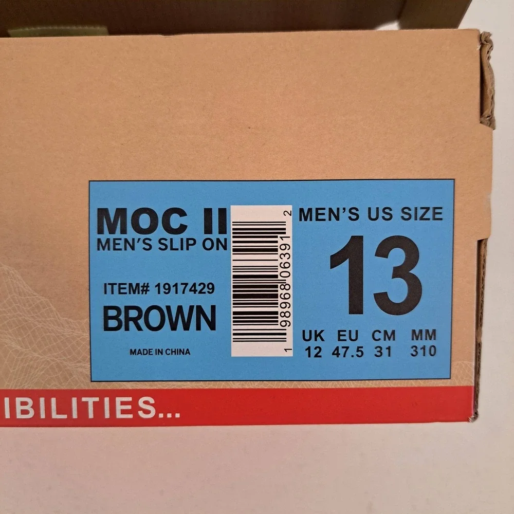 Gerry‎ Moc II Slip On Mens 13 Brown New Casual Comfort Loafers 1128-546-B30